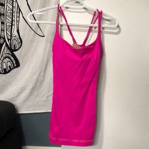 Pink lulu tank
